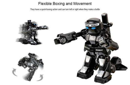 RC Robot 777-615 Battle 2.4G Mini Smart Robots Battle Toy For Boys Sense Fjärrkontroll Simulering Ljud Ljus Body Toys