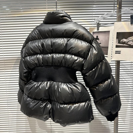 Fashionabla varm bomullsjacka dam