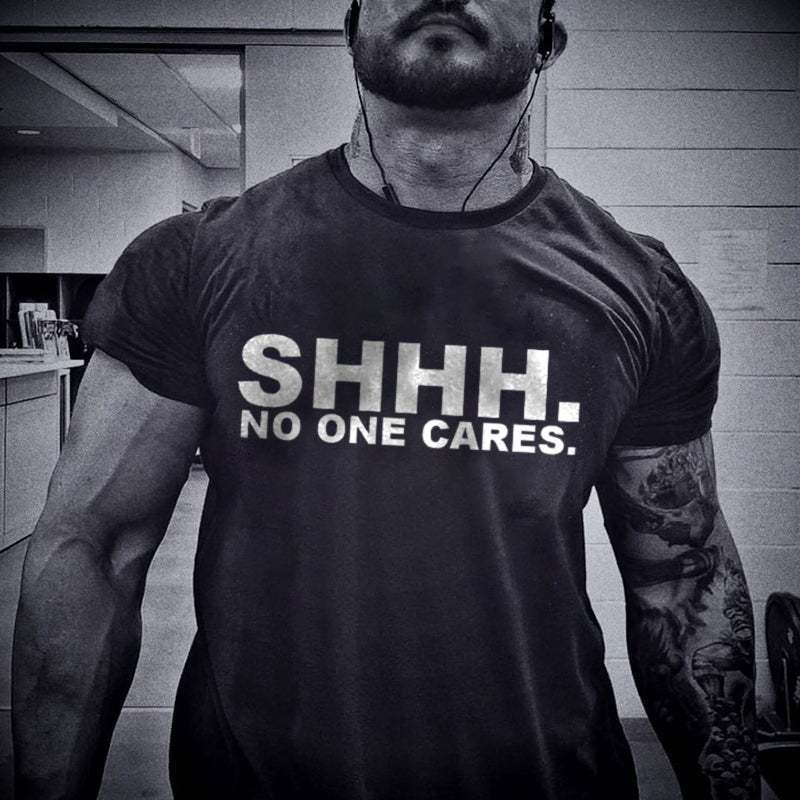 Fashion Alphabet English Print Round Neck Short Sleeve T-Shirt Top
