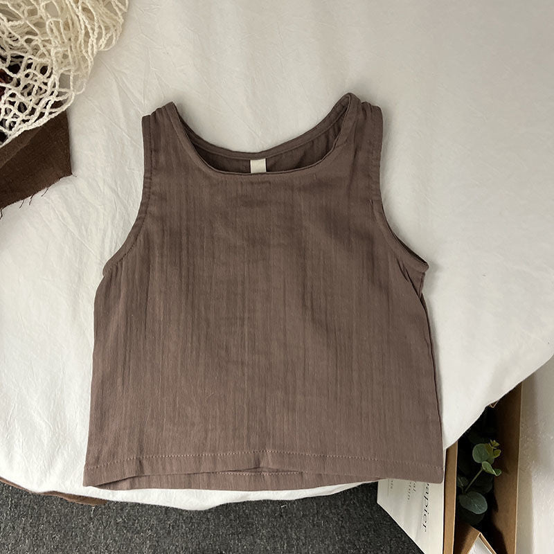 Tank Top Ärmelloses T-Shirt Lässige Outdoor-Kinderkleidung