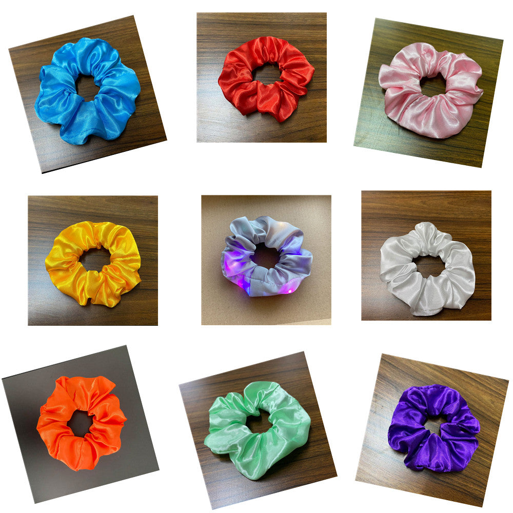 LED Luminous Scrunchies Hårband - Elastiska hårband Hårband