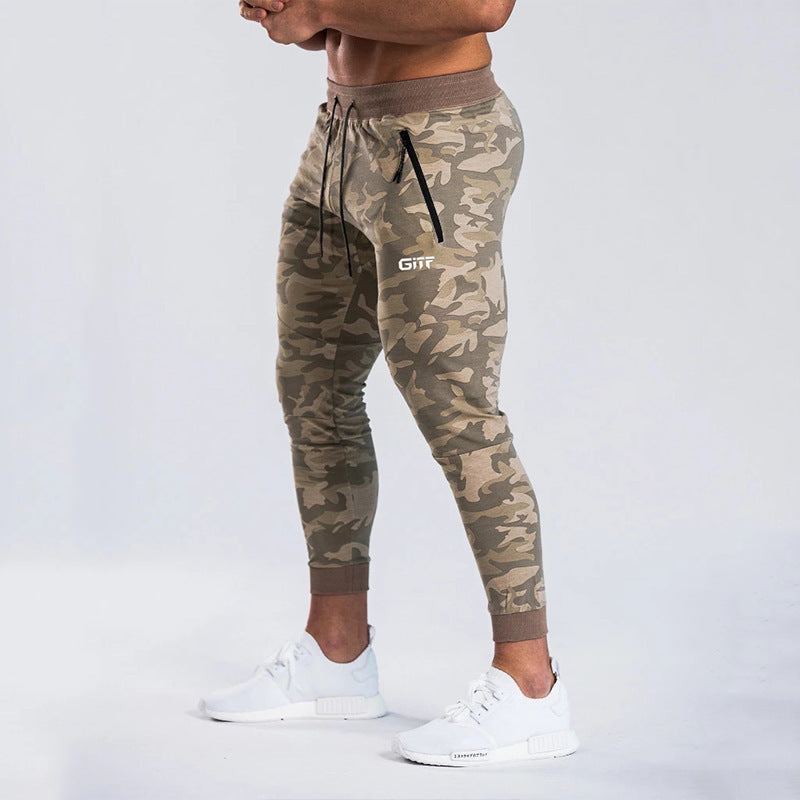 GITF Camouflage Snabbtorkande joggingbyxor herr Sport Pencil Byxor Herr Bodybuilding Joggare Gymbyxor Löparbyxor Herr
