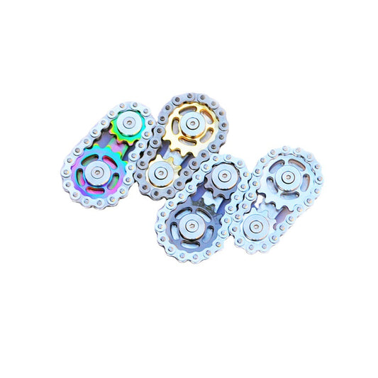 Sju färg EDC Gear Chain Fidget Spinner