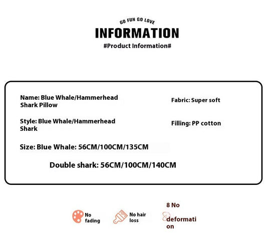 Tecknad valhajdocka plyschleksaker