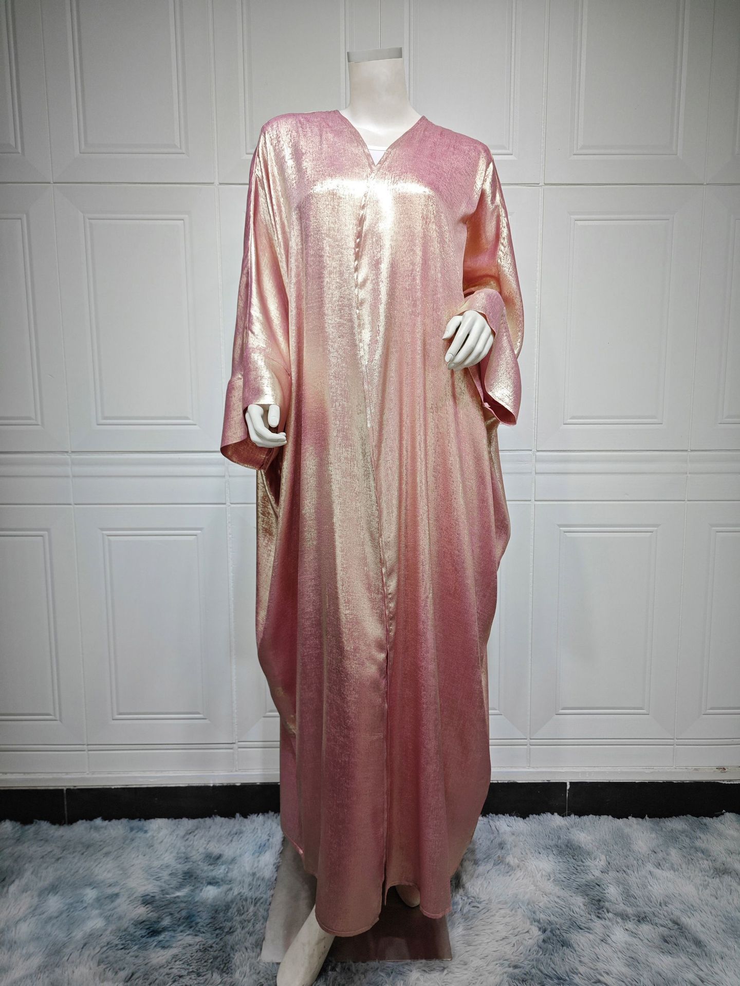 Muslimsk mode Bronzing Robe Abaya Ytterkläder