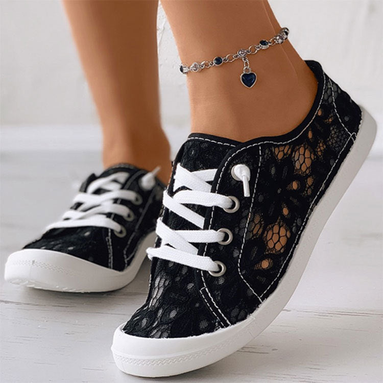 Lace Flats Shoes Summer Fashion Casual Shoes Women