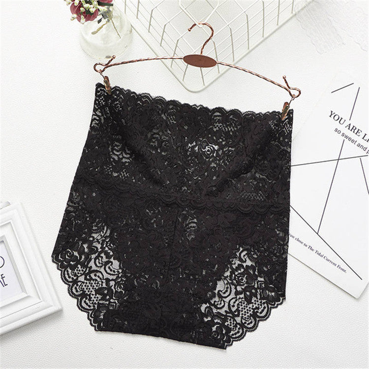 Lace Elegance High Waist Briefs