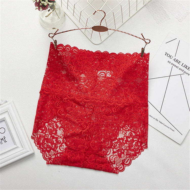 Lace Elegance High Waist Briefs