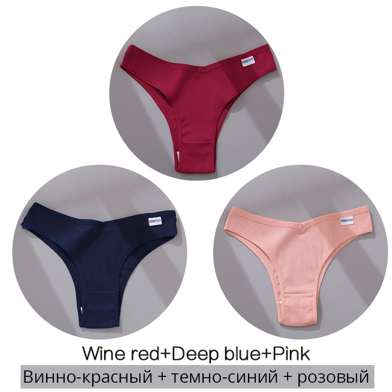 Women's Cotton Thong Set