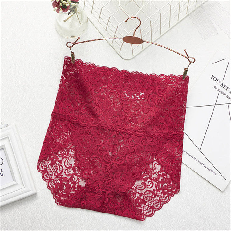 Lace Elegance High Waist Briefs