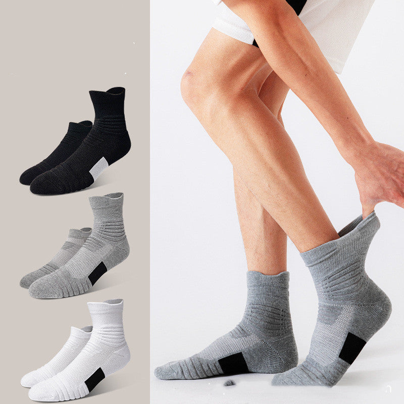 Basketball Socks Men's Thickened Long Tube High-top Sports Socks