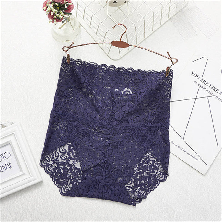 Lace Elegance High Waist Briefs