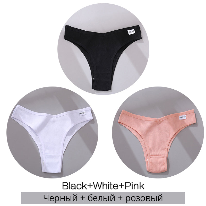 Women's Cotton Thong Set