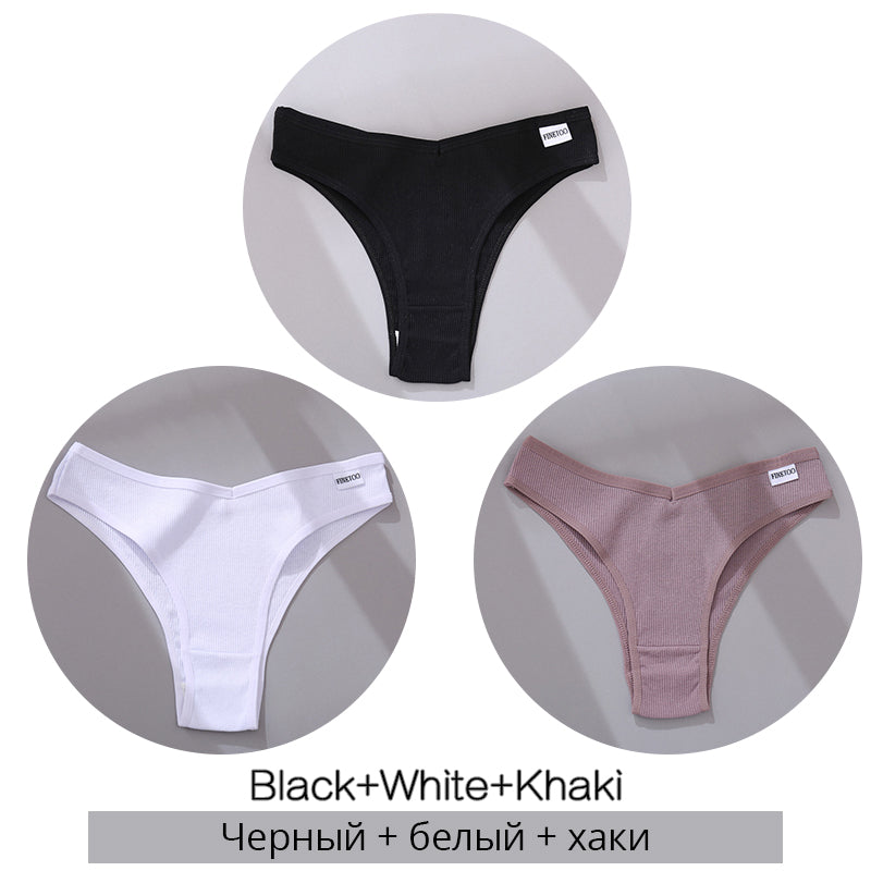 Women's Cotton Thong Set