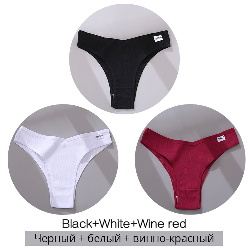 Women's Cotton Thong Set